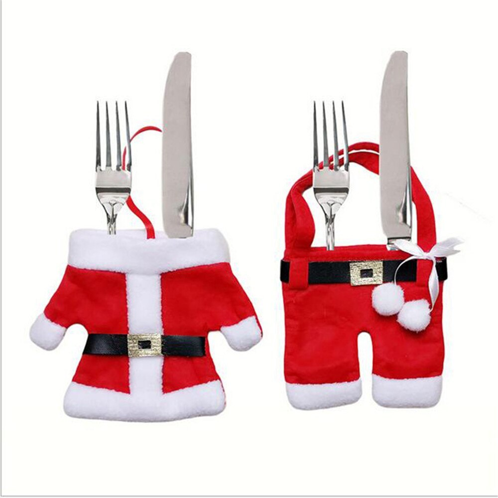 Christmas tableware set-   knife and fork bag