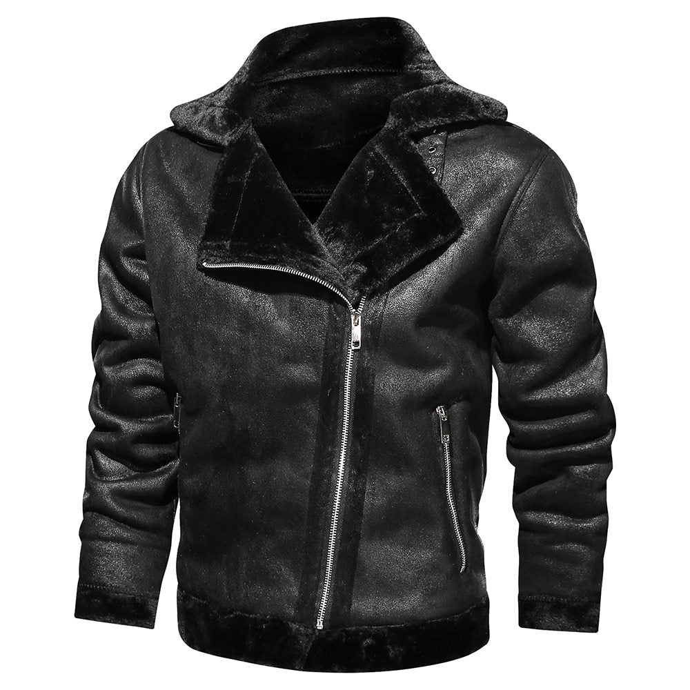 Men Suede Leather Jacket