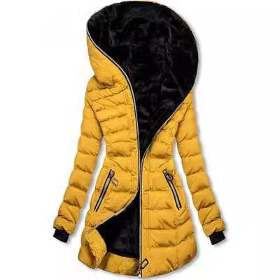 Hooded Warm Fleece Padded Jacket