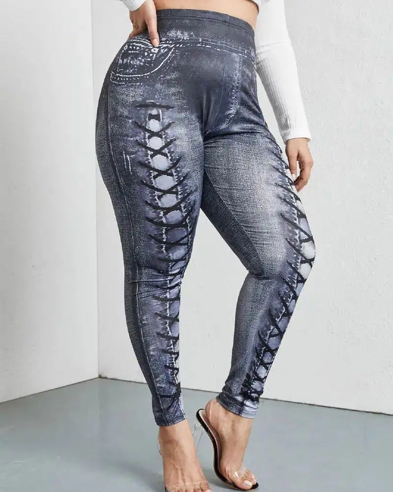 Women's Faux  Plus Size Leggings