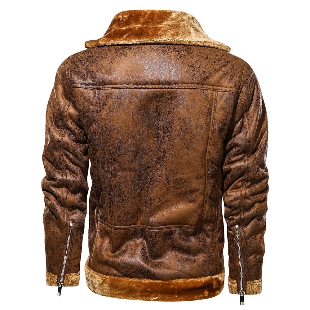 Men Suede Leather Jacket