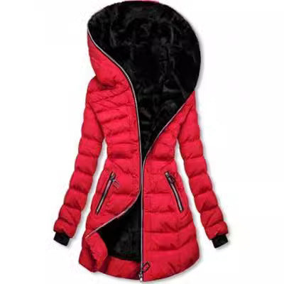 Hooded Warm Fleece Padded Jacket