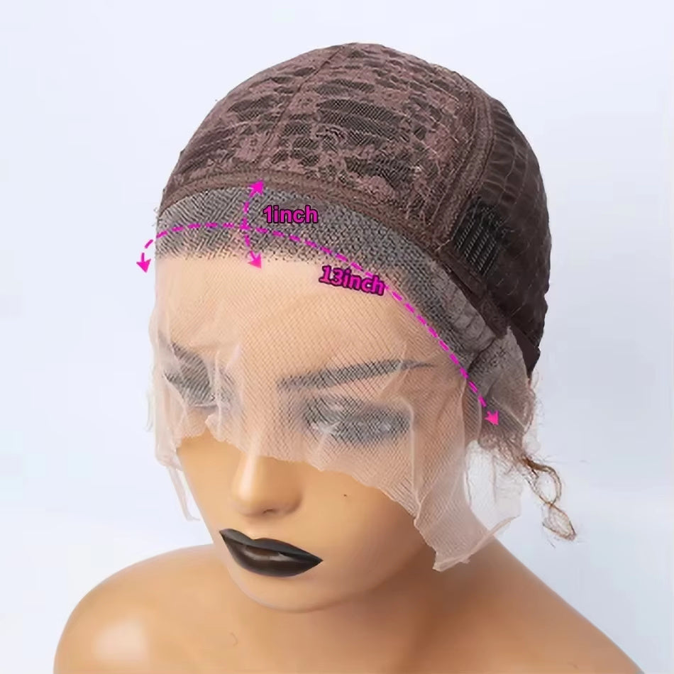 Remy High-quality 13x1 pixie Wigs Human Hair